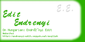 edit endrenyi business card